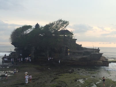 The temple, with the tide out.